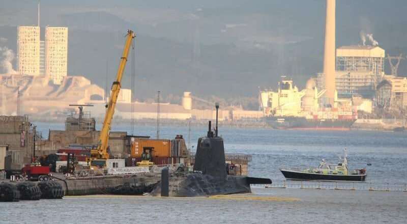Ecologistas alertan sobre la llegada de un submarino nuclear británico a Gibraltar.