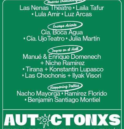 Festival de escena viva ‘Autóctonxs’ comienza este jueves en el Teatro del Soho