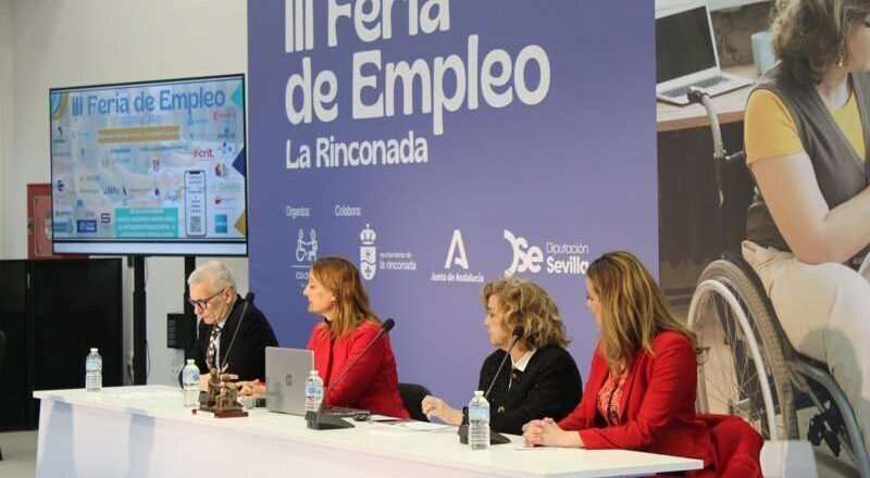 La Feria de Empleo de Cocemfe reúne a más de 330 personas con 31 empresas en La Rinconada
