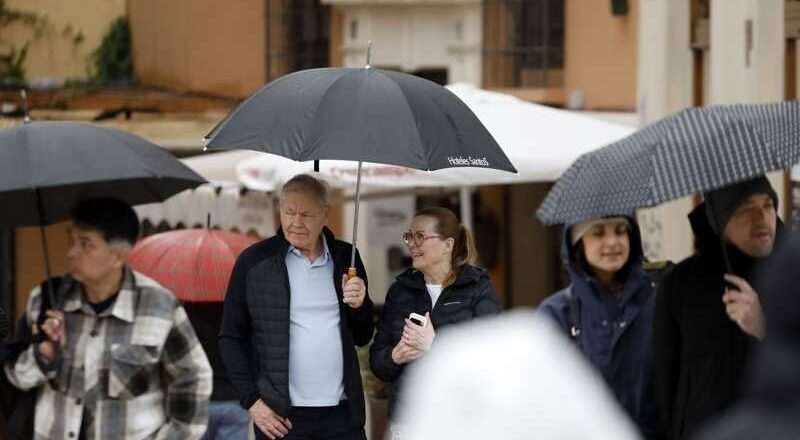 Laurence provoca aviso naranja en Málaga por lluvias de hasta 80 l/m2 y amarillo en el occidente andaluz