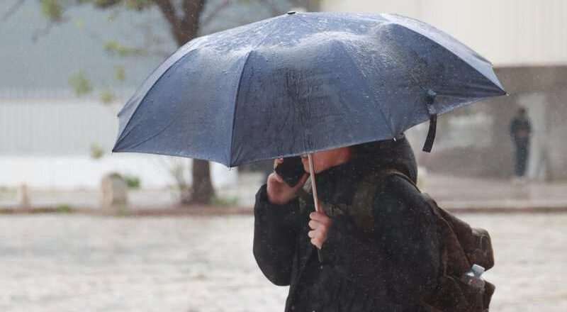 Seis provincias andaluzas en alerta este lunes, con nivel naranja en Cádiz y Málaga por 80 l/m2 en doce horas
