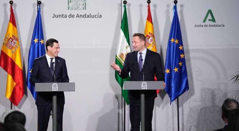 Moreno discute inquietudes del sector agrícola andaluz con el comisario de Agricultura, quien reduce a un 10% la posible disminución de la PAC