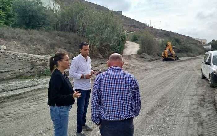 El Ayuntamiento de Albox realiza obras para reparar inundaciones y daños causados por lluvias