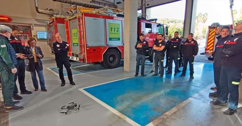 Formación de bomberos de Jaén en el uso de drones para emergencias