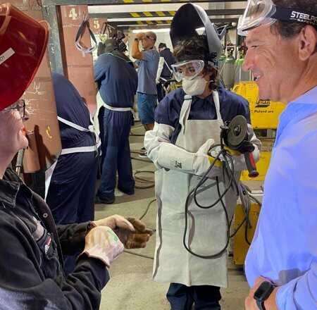 La Junta resalta la capacitación de 300 personas en el sector naval desde agosto