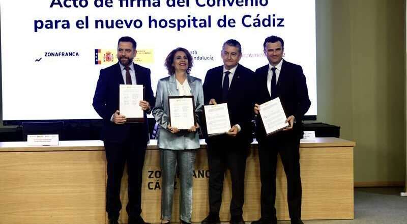 Acuerdo entre Junta, Zona Franca y Ayuntamiento para la edificación del nuevo hospital en Cádiz