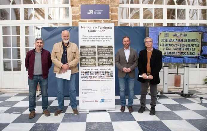 Cádiz rinde homenaje a represaliados del golpe de 1936 con 35 placas conmemorativas