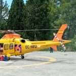 Mujer evacuada en helicóptero tras caer por el hueco de una buhardilla en Lecrín, Granada