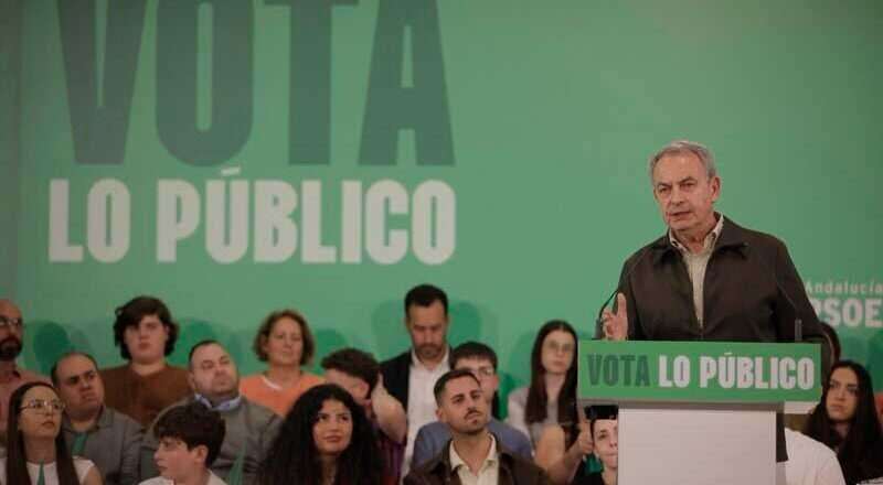 Zapatero llama a las convicciones del PSOE-A para solicitar con gratitud el apoyo a Montero