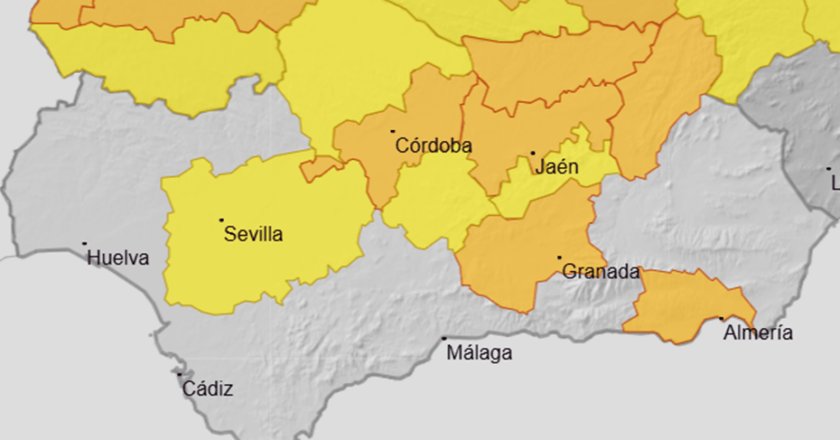 La EMA recomienda máxima precaución por alerta naranja de calor en Córdoba, Granada, Almería y Jaén