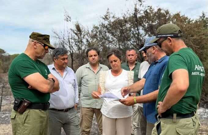 Junta insta a la prudencia tras el incendio en Doñana y destaca que hay áreas no afectadas que favorecerán la regeneración natural