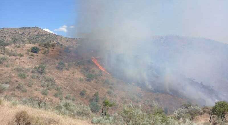 Incendio estabilizado en un paraje de Casabermeja