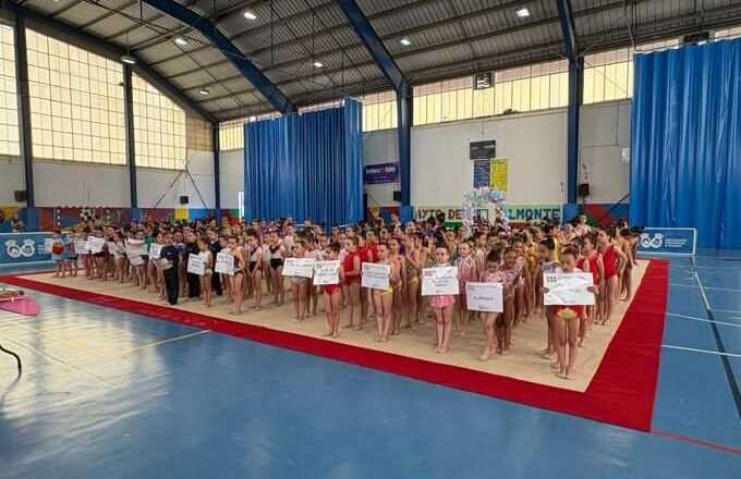 Cerca de 900 jóvenes asisten a los encuentros formativos de gimnasia rítmica y natación organizados por la Diputación