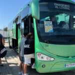 Viaje en autobús de la sierra a la playa