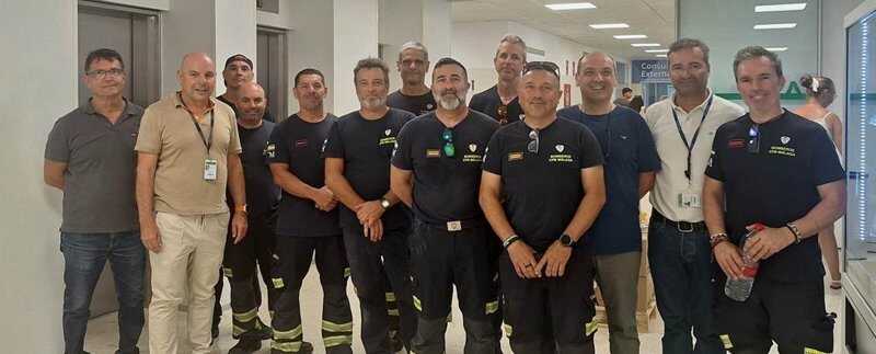 El Hospital Axarquía realiza una jornada de prevención junto a bomberos de Málaga