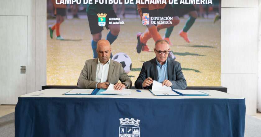 Colaboración entre Diputación y Ayuntamiento para fomentar la excelencia deportiva en Alhama de Almería