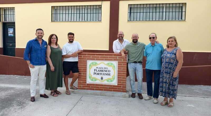 Inauguración de la Plaza del Flamenco Portuense tras la remodelación del espacio del Cante de Los Puertos