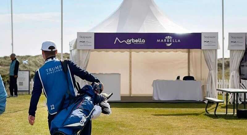 Marbella destaca su oferta turística y deportiva en el Legends Tour durante el torneo en Aberdeen