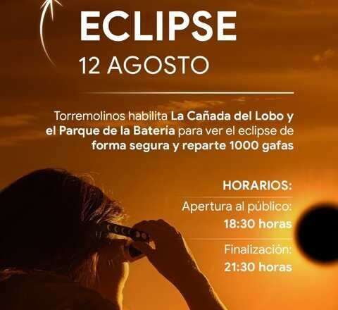Torremolinos acondiciona la Cañada del Lobo y el Parque de la Batería para la observación del eclipse solar
