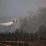 Hasta 31 aeronaves están operando en el incendio de Niebla desde el mediodía