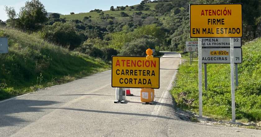 Corte de 1.400 metros cerca de Jimena con opción de recorrido alternativo