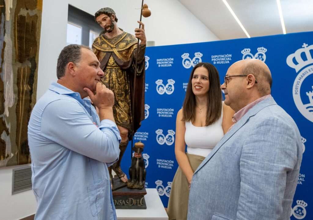 Restauración de la imagen de San Roque, una de las joyas del patrimonio histórico-artístico de Huelva