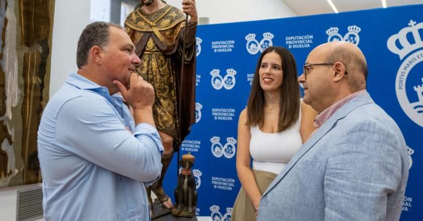 Restauración de la imagen de San Roque, una de las joyas del patrimonio histórico-artístico de Huelva