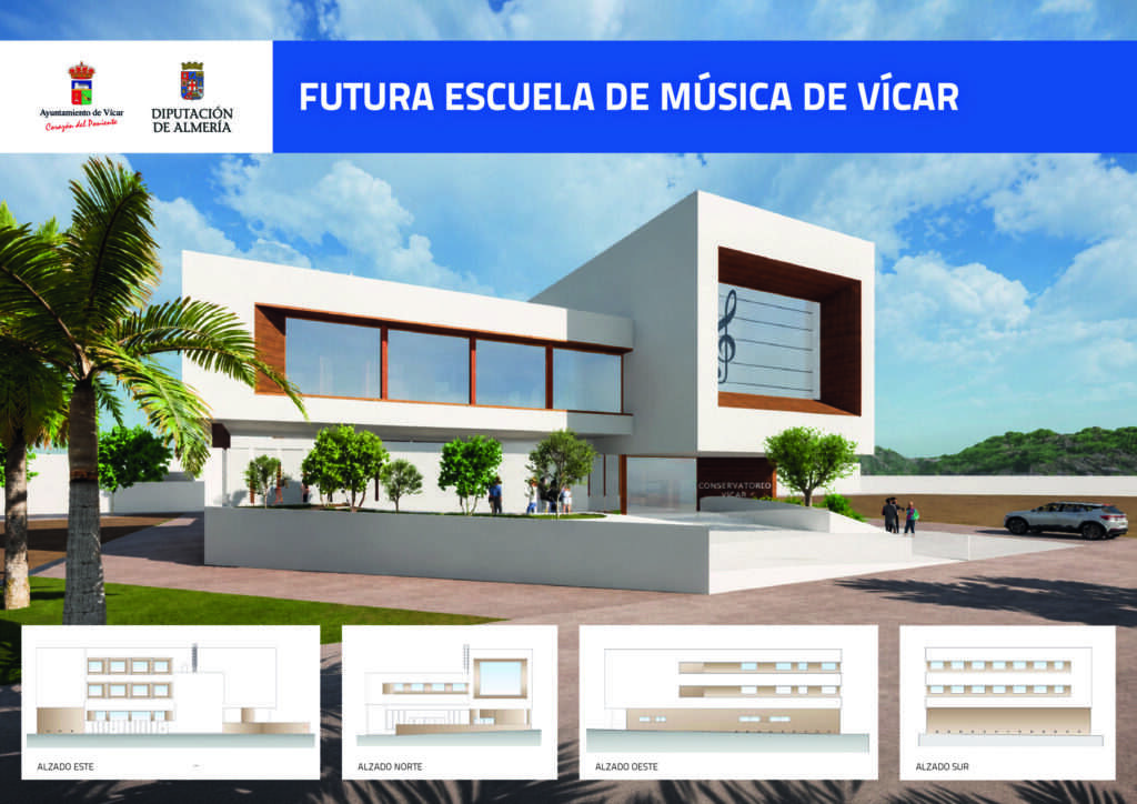 Construcción de la futura Escuela de Música de Vícar adjudicada por la Diputación
