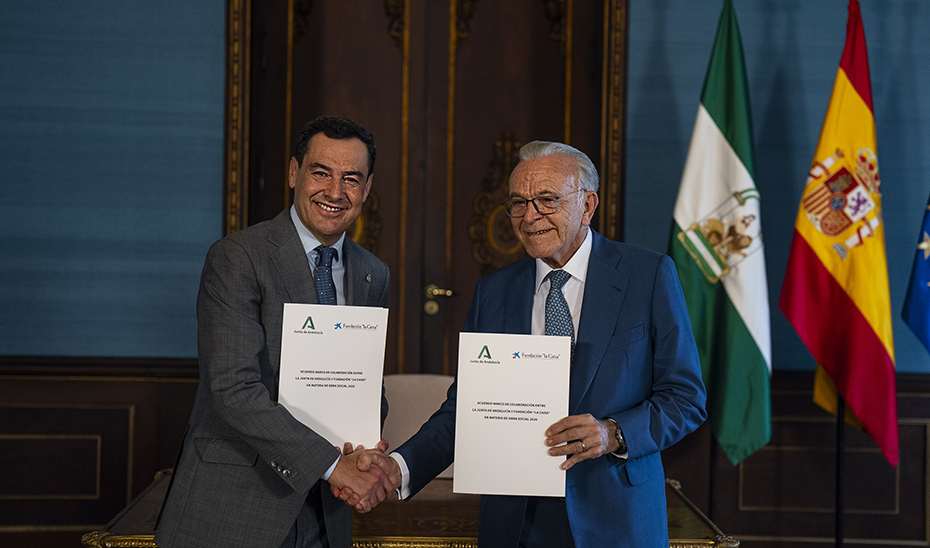 La Junta y la Fundación ‘la Caixa’ renuevan su acuerdo para destinar 76 millones a obra social en Andalucía en 2026