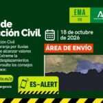 La Junta emite un ES-Alert para 50 municipios de Almería por el riesgo de lluvias intensas esta madrugada
