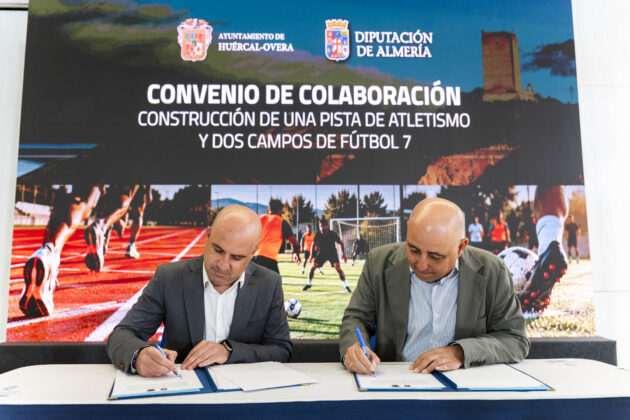 Diputación y Ayuntamiento de Huércal-Overa firman convenio para construir instalaciones deportivas