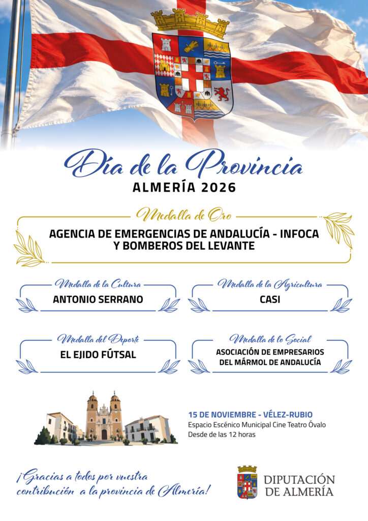 Infoca y los Bomberos del Levante recibirán la Medalla de Oro en el Día de la Provincia 2026