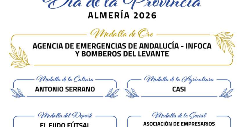 Infoca y los Bomberos del Levante recibirán la Medalla de Oro en el Día de la Provincia 2026