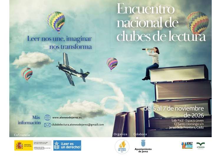 Jerez acogerá en noviembre el primer Encuentro Nacional de Clubes de Lectura